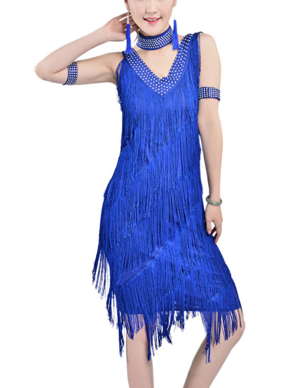 Whitewed 20's Great Gatsby Style Beaded Vintage Halloween Party Clothes Dresses - Image 12