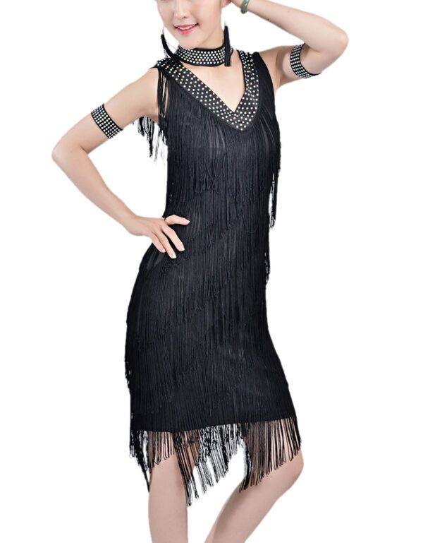 Whitewed 20's Great Gatsby Style Beaded Vintage Halloween Party Clothes Dresses - Image 13