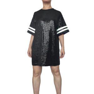 Sequin Football Jersey Dresses