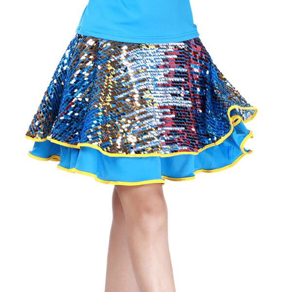 Whitewed Sequin Square Dance Party Practice Performance Attires Costumes Skirts - Image 7