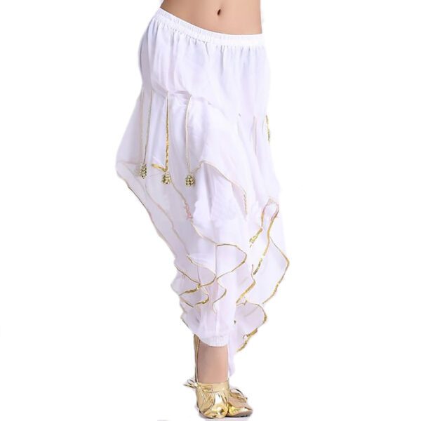 Whitewed Endless Wave Belly Fusion Bollywood Ruffle Dance Harem Pants Costumes - Image 5