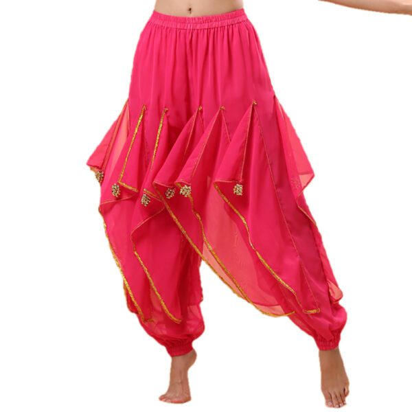 Whitewed Endless Wave Belly Fusion Bollywood Ruffle Dance Harem Pants Costumes - Image 9