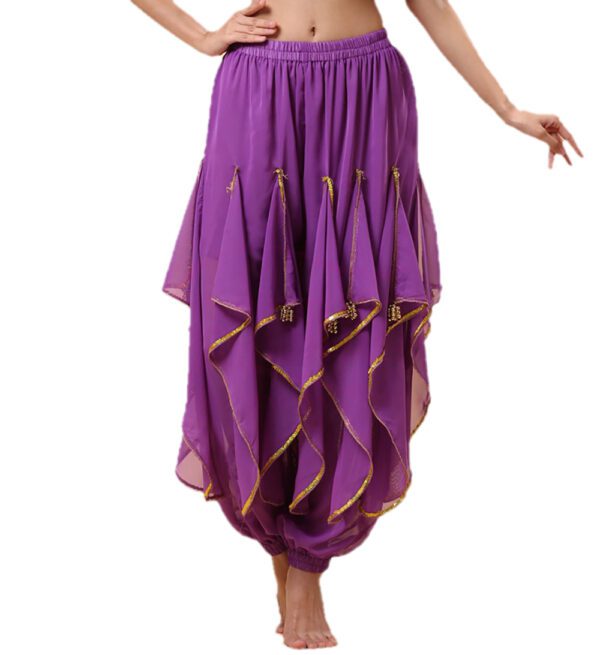 Whitewed Endless Wave Belly Fusion Bollywood Ruffle Dance Harem Pants Costumes - Image 11