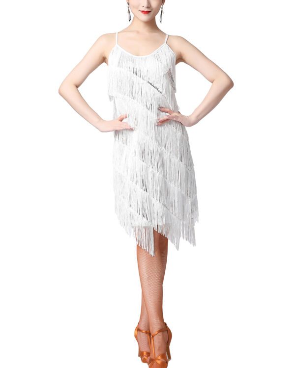 Whitewed Short Cami Fringe Sequin 1920'S Flapper Themed Party Dresses Costumes - Image 10