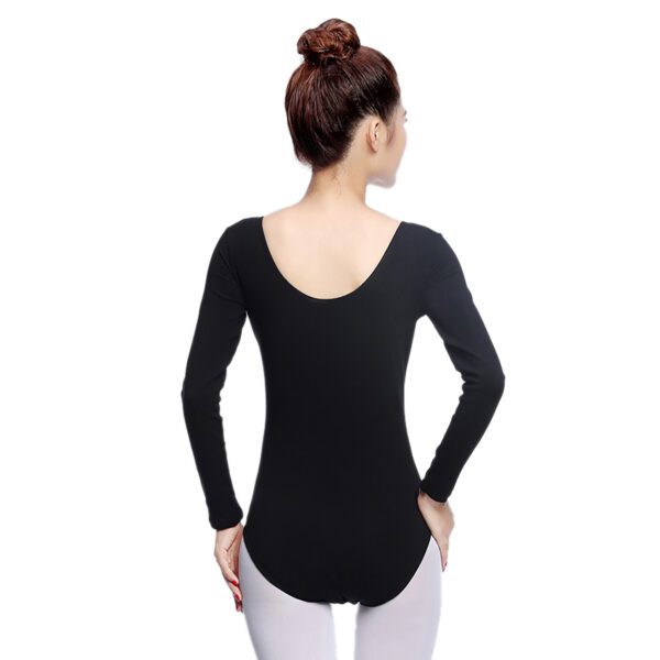 Women's Cotton Long Sleeve Ballet Ballroom Dance Leotards - Image 5