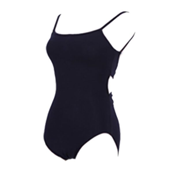 Whitewed Twist Open Strappy Back Camisole Adult Women's Leotard Bodysuit Gathered Front - Image 3