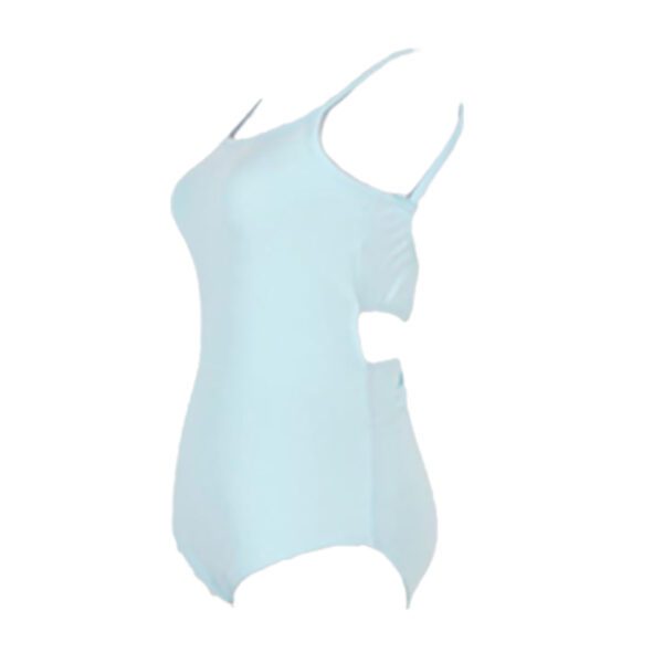 Whitewed Twist Open Strappy Back Camisole Adult Women's Leotard Bodysuit Gathered Front - Image 14