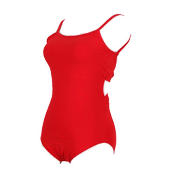 Whitewed Twist Open Strappy Back Camisole Adult Women's Leotard Bodysuit Gathered Front - Image 15